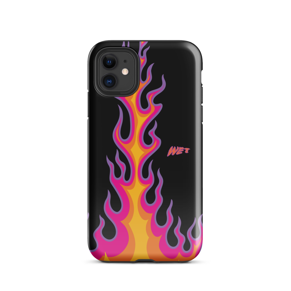 Wet Tennis Flame Tough Case for iPhone